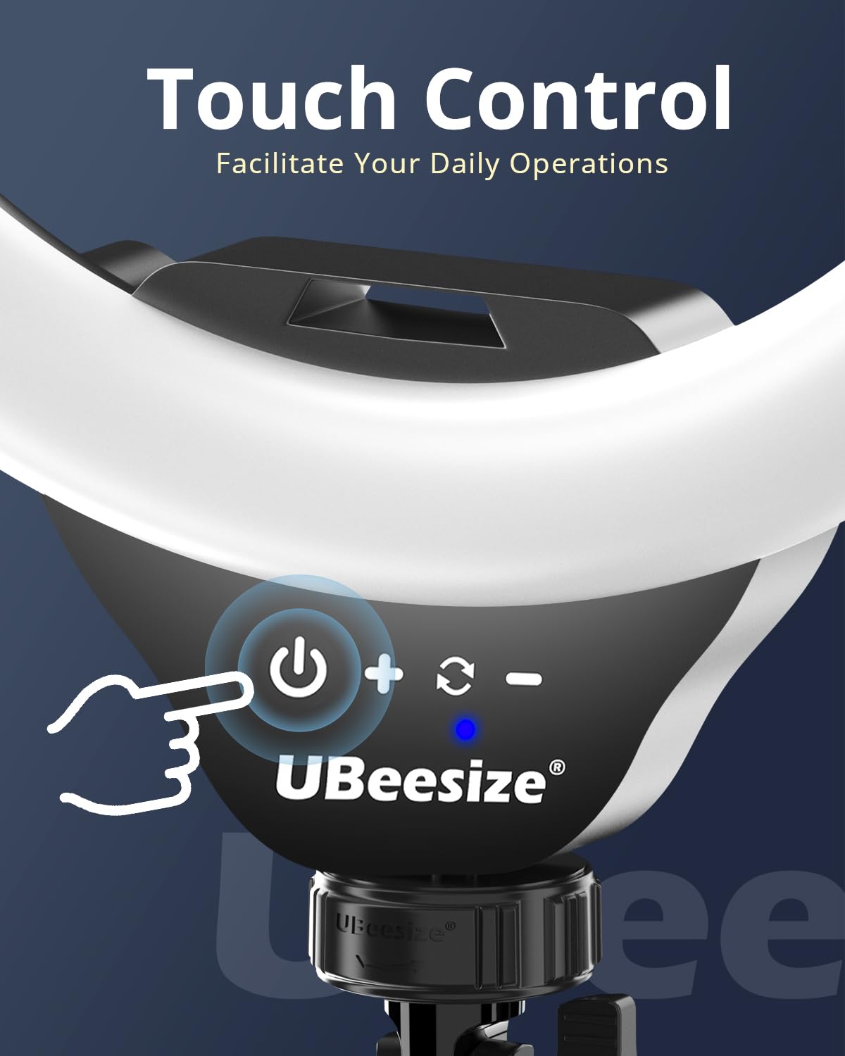 UBeesize 12’’ Ring Light with Tripod, Selfie Ring Light with 62’’ Tripod Stand, Light Ring for Video Recording＆Live Streaming(Youtube, Instagram, TIK Tok), Compatible with Phones, Cameras and Webcams