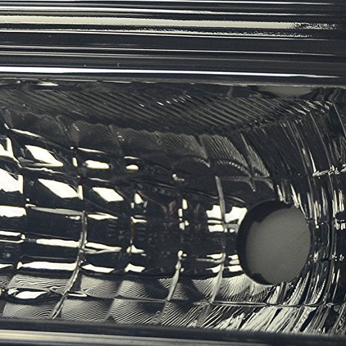 DNA Motoring HL-OH-FSUPER05-SM-AM Faros de Repuesto Ámbar para Super Duty 05-07, Lente Ahumada