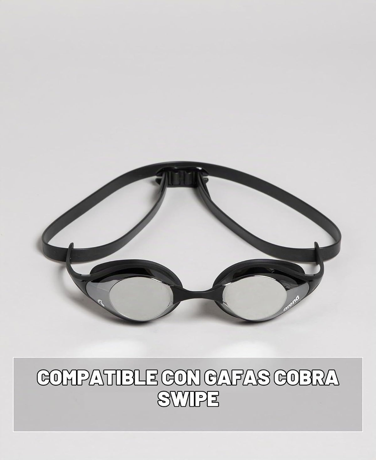 ARENA Cobra Series - Kit de correa de silicona para anteojos de natación, multicolor