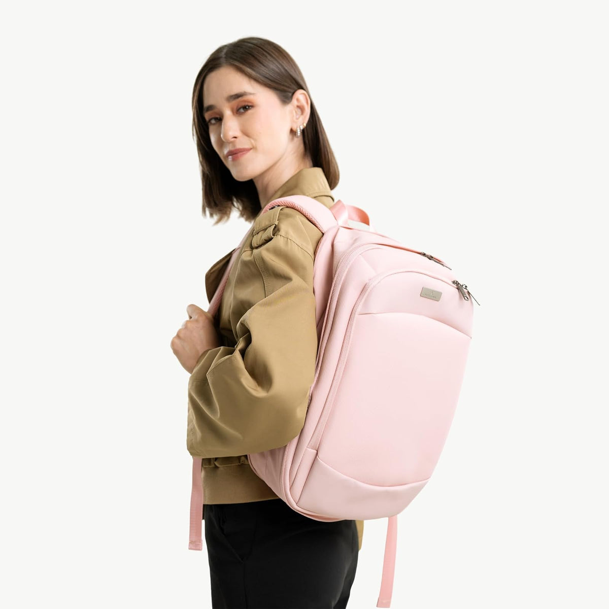 PERFECTCHOICE Mochila para laptop 15.6" Anti-salpicaduras Expandible PC-085140 Obsidia Color Rosa