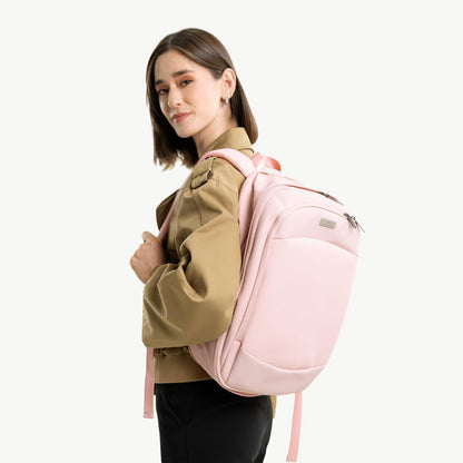 PERFECTCHOICE Mochila para laptop 15.6" Anti-salpicaduras Expandible PC-085140 Obsidia Color Rosa