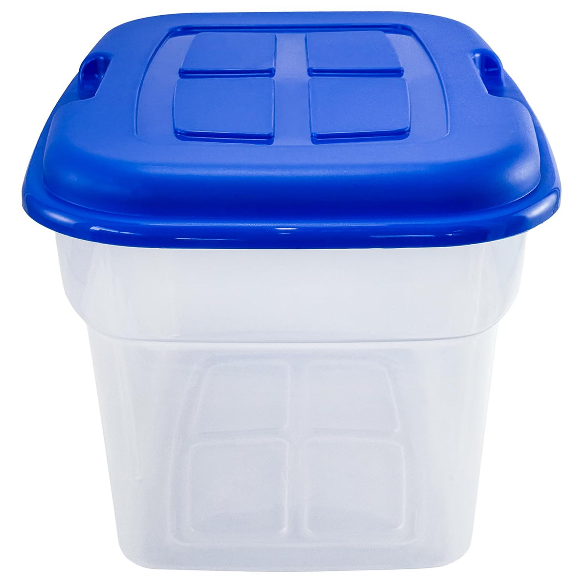 Caja de Almacenamiento 32 L Apilable de Plástico Color Azul