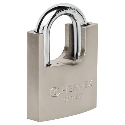 Hermex CHR-60A, Candado de hierro con coraza, 60 mm, llave anti-ganzúa