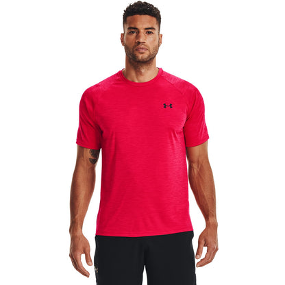 Under Armour Playera de Entrenamiento Cuello V para Hombre - G - rojo y negro