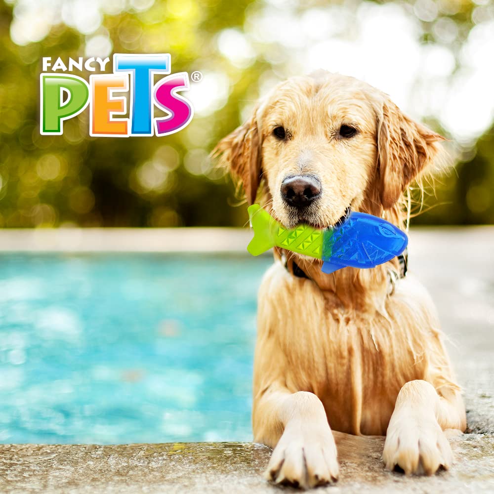 Fancy Pets Juguete Pez Congelable para Perros, Masticable y Refrescante, 1 Pza, Material TPR y Espuma