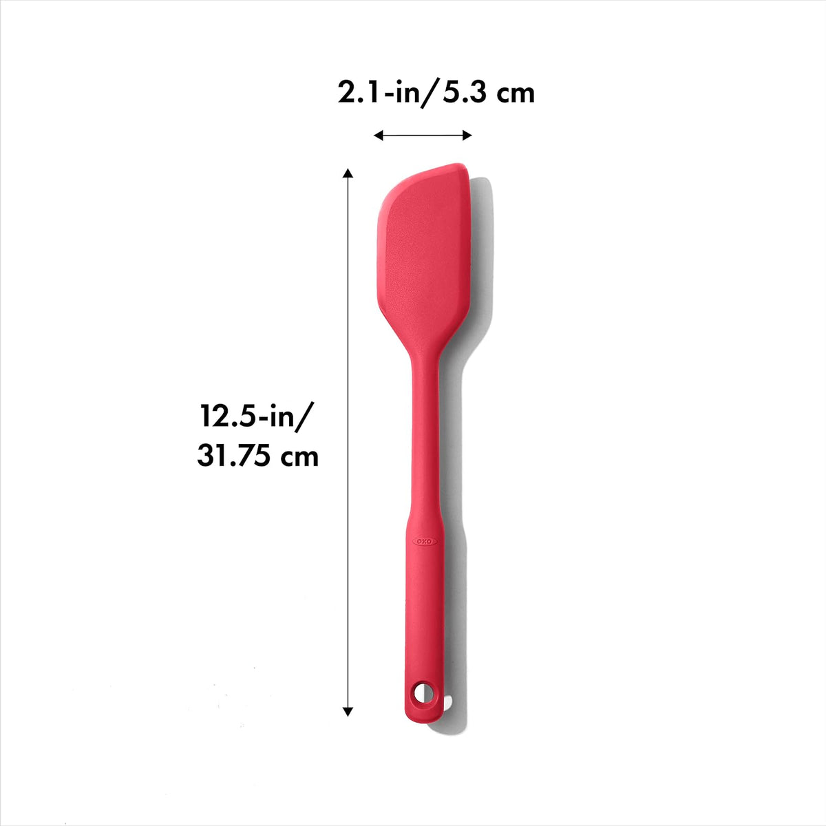 OXO Good Grips Silicona, Espátula de uso diario, Mermelada | Con este utensilio de cocina evitarás rayar cualquier superficie gracias a sus bordes flexibles, cuencos o sartenes