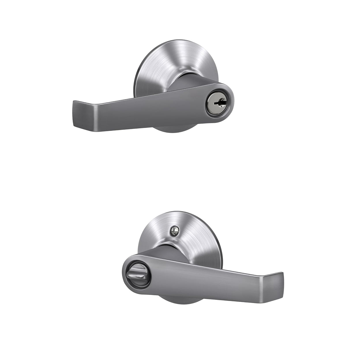 Schlage Cerradura Mecánica para Puerta, Línea Tradicional - Elan - Estándar - Cromo satinado