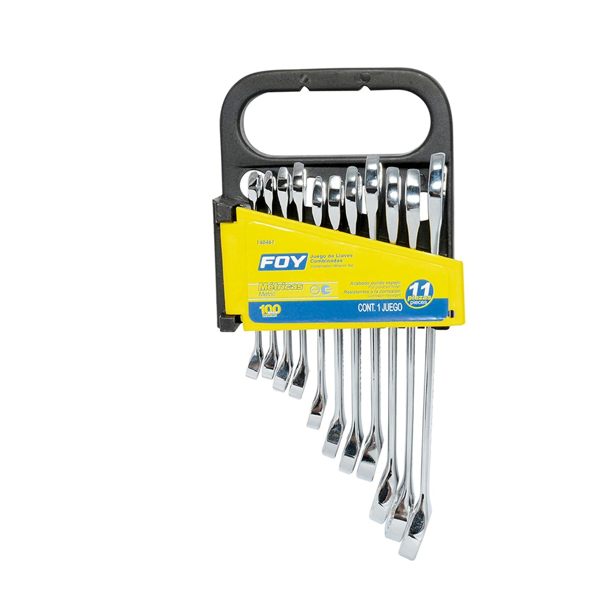 Foy 140815 Llave Combinada Pulido Espejo Métrica - 11 piezas