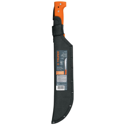 Truper T-460-12X, Machete rambo 12" cacha naranja, antiderrapante