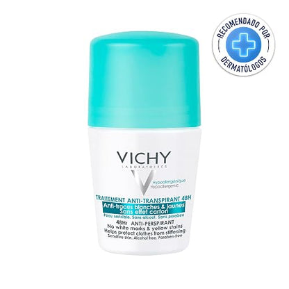 VICHY Desodorante Anti-transpirante y Anti-manchas Roll-On 48H Vichy Deos 50ml