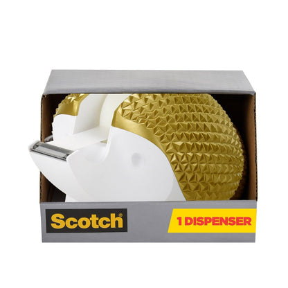 Scotch - Dispensador de cinta de erizo, ideal para envolver regalos, incluye rollo de cinta de 3/4 x 350 pulgadas