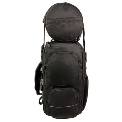 Milwaukee Leather SH680 - Bolsa de Viaje Grande de Tela Negra para Motocicleta, Talla única