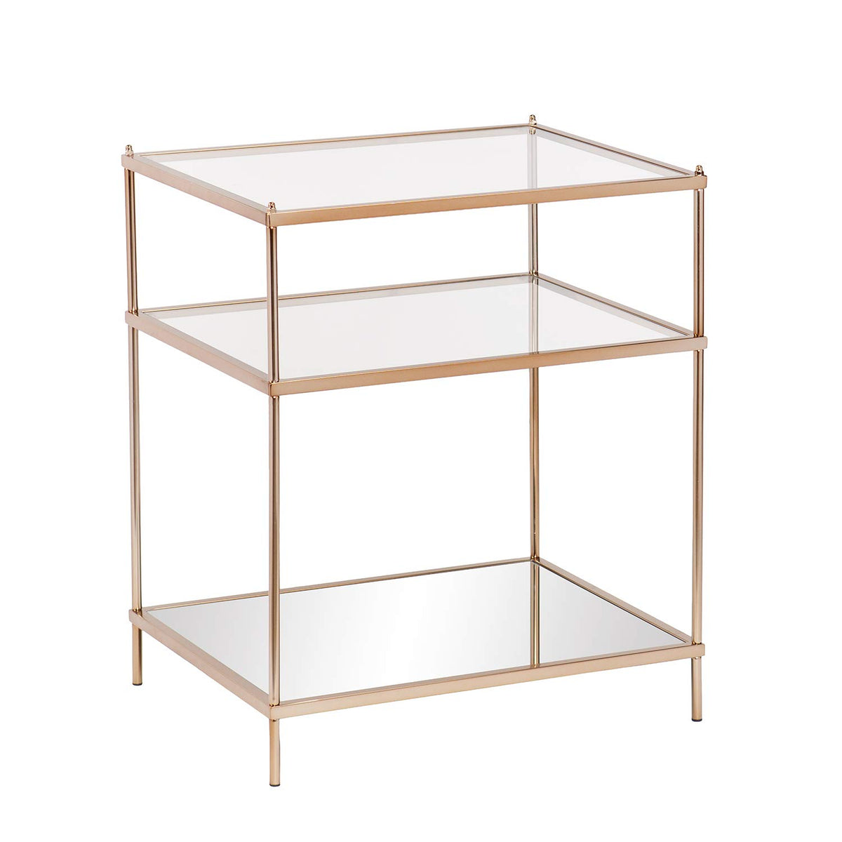 SEI Knox Side Table, Metallic Gold