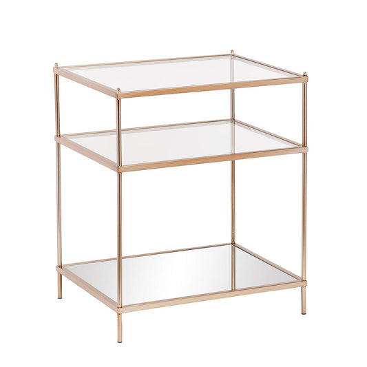 SEI Knox Side Table, Metallic Gold