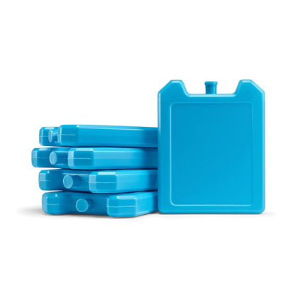 Fit & Fresh Cool Coolers, paquete de 5 bloques de hielo para días de la semana, paquetes de hielo compactos y reutilizables para loncheras y enfriadores, azul