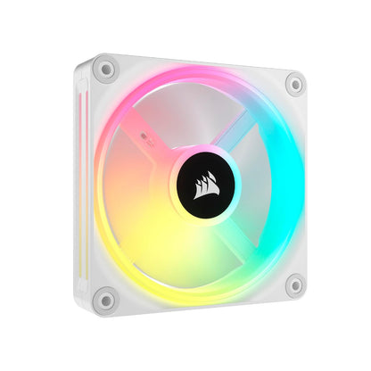Corsair iCUE Link QX140 RGB Ventilador para PC con Cúpula Magnética - Simple (120mm) - Blanco