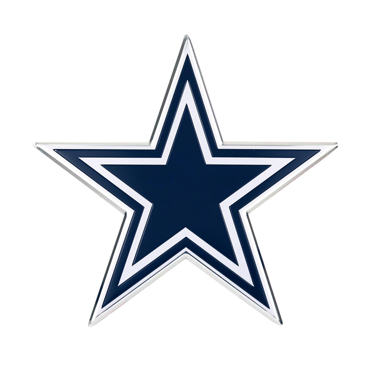 Team ProMark Emblema Cromado de Automóvil NFL, Troquelado - Dallas Cowboys