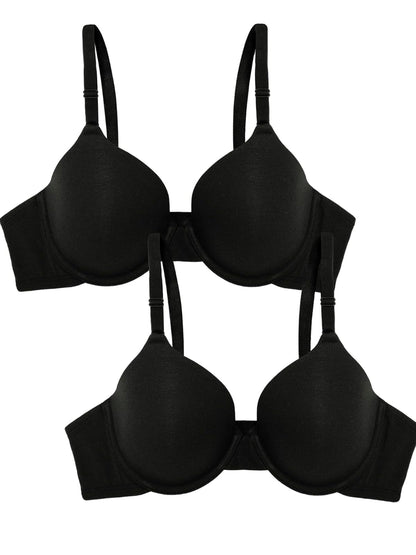 Fruit of the Loom Brasier de Algodón con Varilla para Mujer - Tono Negro - Tono Negro - 38DD