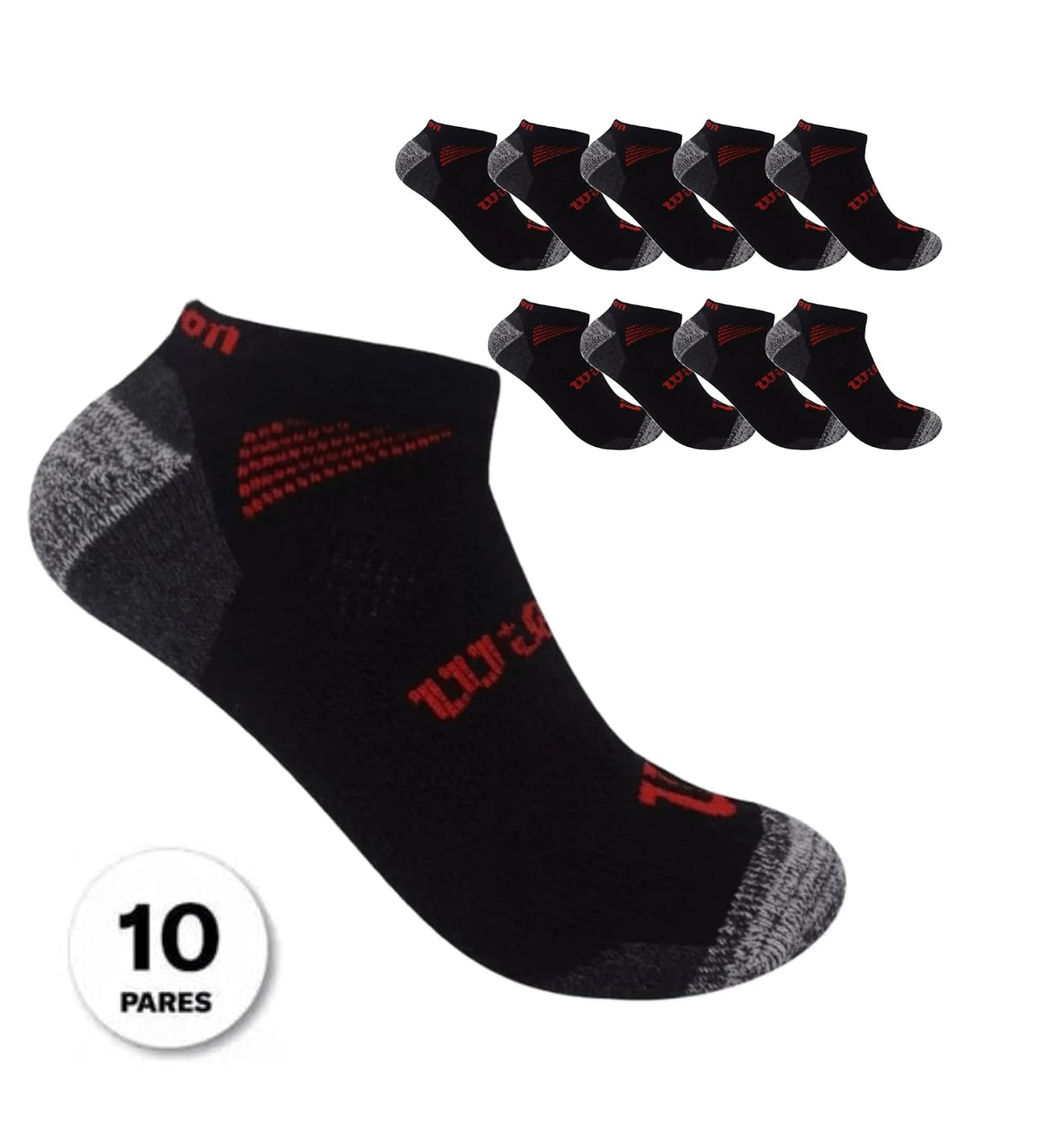 Wilson 10 Piezas Tin para Niños, color Negro/Oxford, Talla CH (18-19 CM), 8818