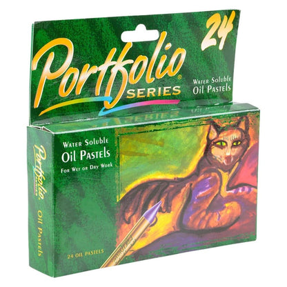 Crayola PortFolio Series Water-Soluble Oil Pastels 24-Color Set (52-3624)
