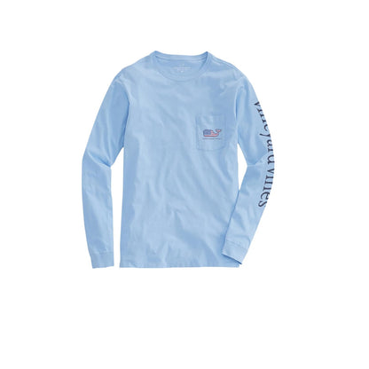 Vineyard Vines - Playera de Manga Larga con Bolsillo para Mujer