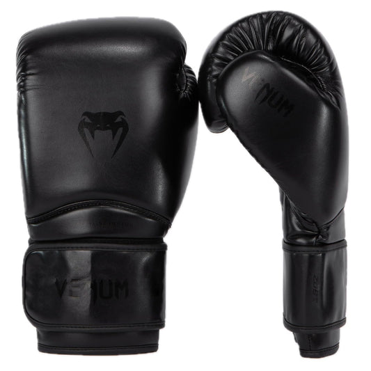 Venum - Guantes de boxeo Contender 1.5, 397 g (14 oz), negro y negro