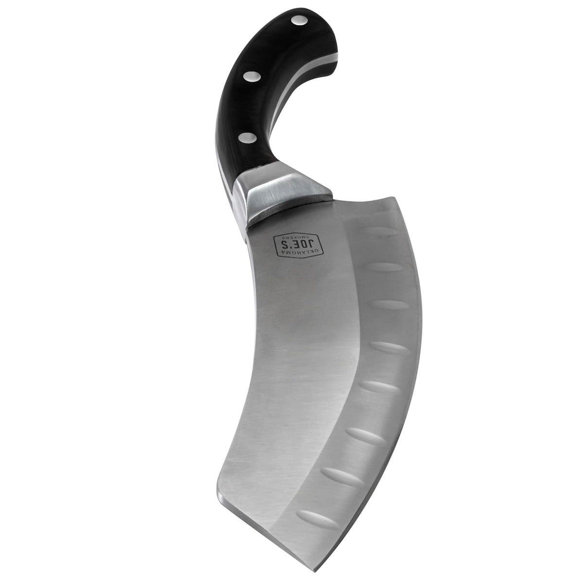 Oklahoma Joe's Cuchillo de chef y cuchillo de chef con funda, plata/negro