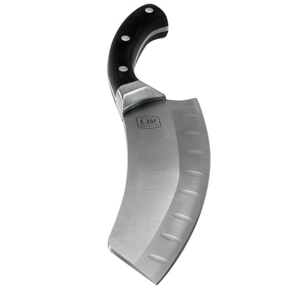 Oklahoma Joe's Cuchillo de chef y cuchillo de chef con funda, plata/negro