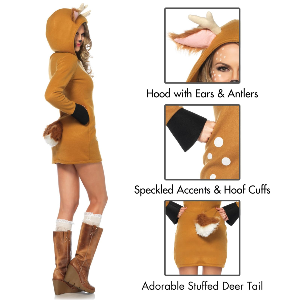 Leg Avenue Disfraz clásico de Halloween Blanco Nieve para Mujer