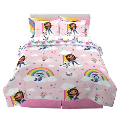 Franco Pokémon Juego de Ropa de Cama, 7 Piezas, Tamaño Matrimonial - 7 Piece Queen Size - Casa de muñecas de Gabby