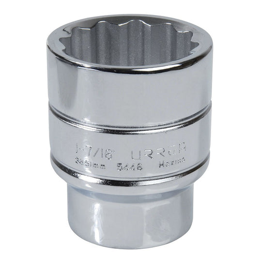 Urrea 5446 Dado cuadro de 1/2", 12 puntas, en pulgadas, 1-7/16"