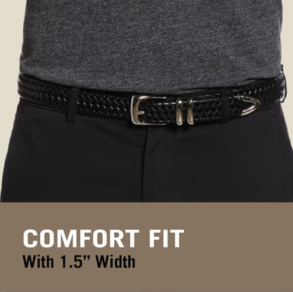 Perry Ellis Cinturón trenzado portafolio Cinturón para Hombre