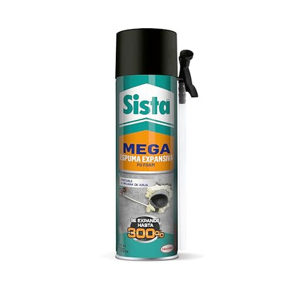 Sista Espuma Expansiva Universal, espuma de poliuretano para sellar y rellenar grandes espacios, sellador en espuma para aislamiento acústico, térmico, y más, Lata, 1X750ml