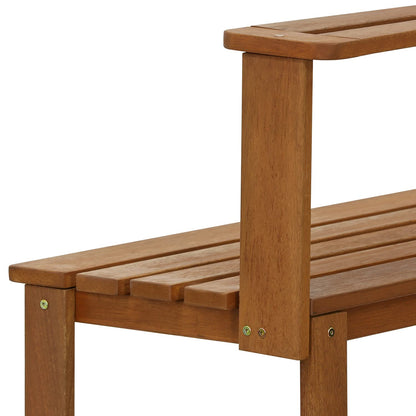 Furinno Tioman Banco para Macetas de Madera Dura, Natural