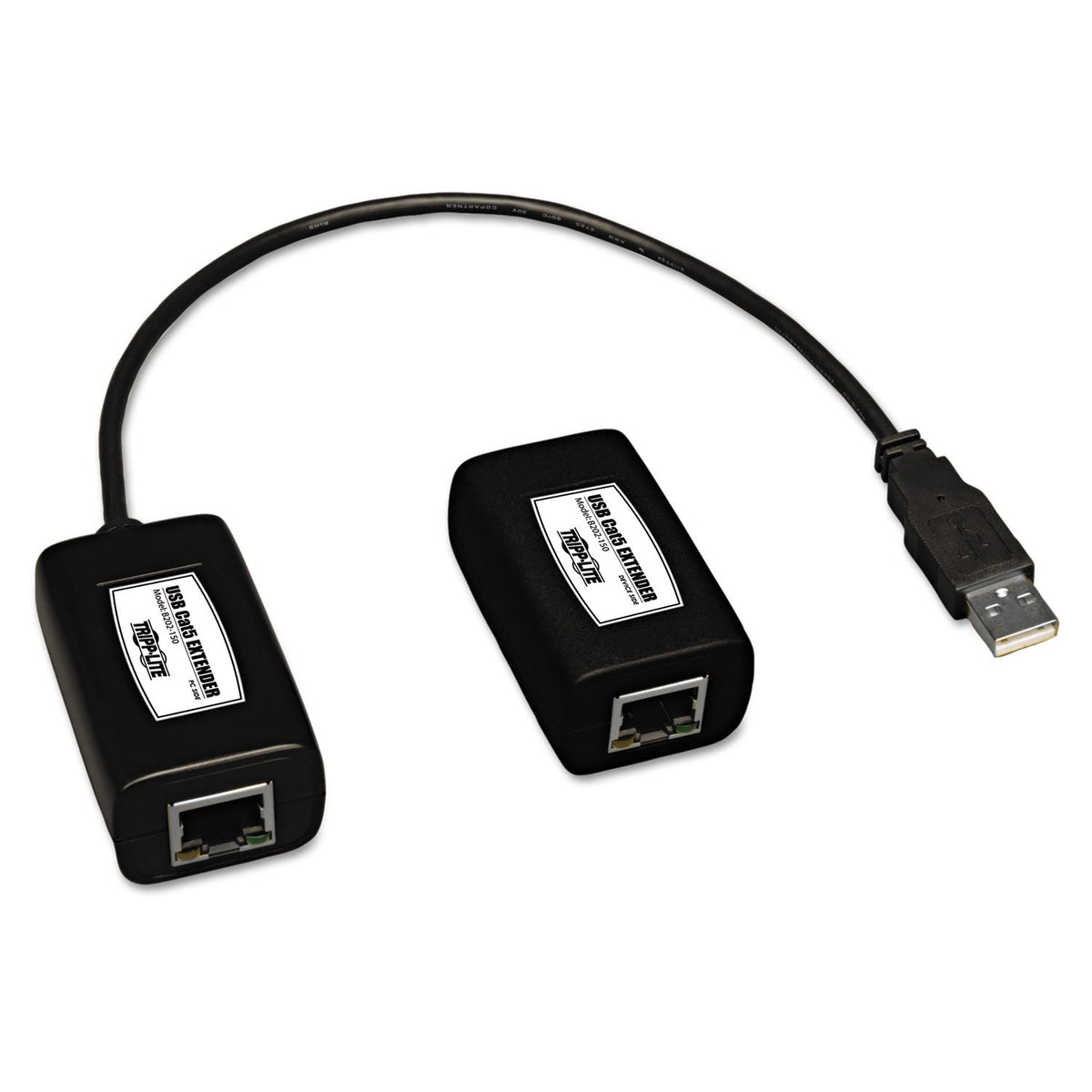 Tripp Lite B202-150 Extensor de 1 Puerto USB sobre Cat5/Cat6, Transmisor y Receptor, hasta 45.72 m