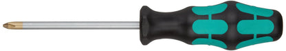 Wera Kraftform Plus 350 - Desatornillador, Phillips, Phillips, PH 2 Head, 4" Blade - Phillips, PH 2 Head, 4" Blade - Phillips
