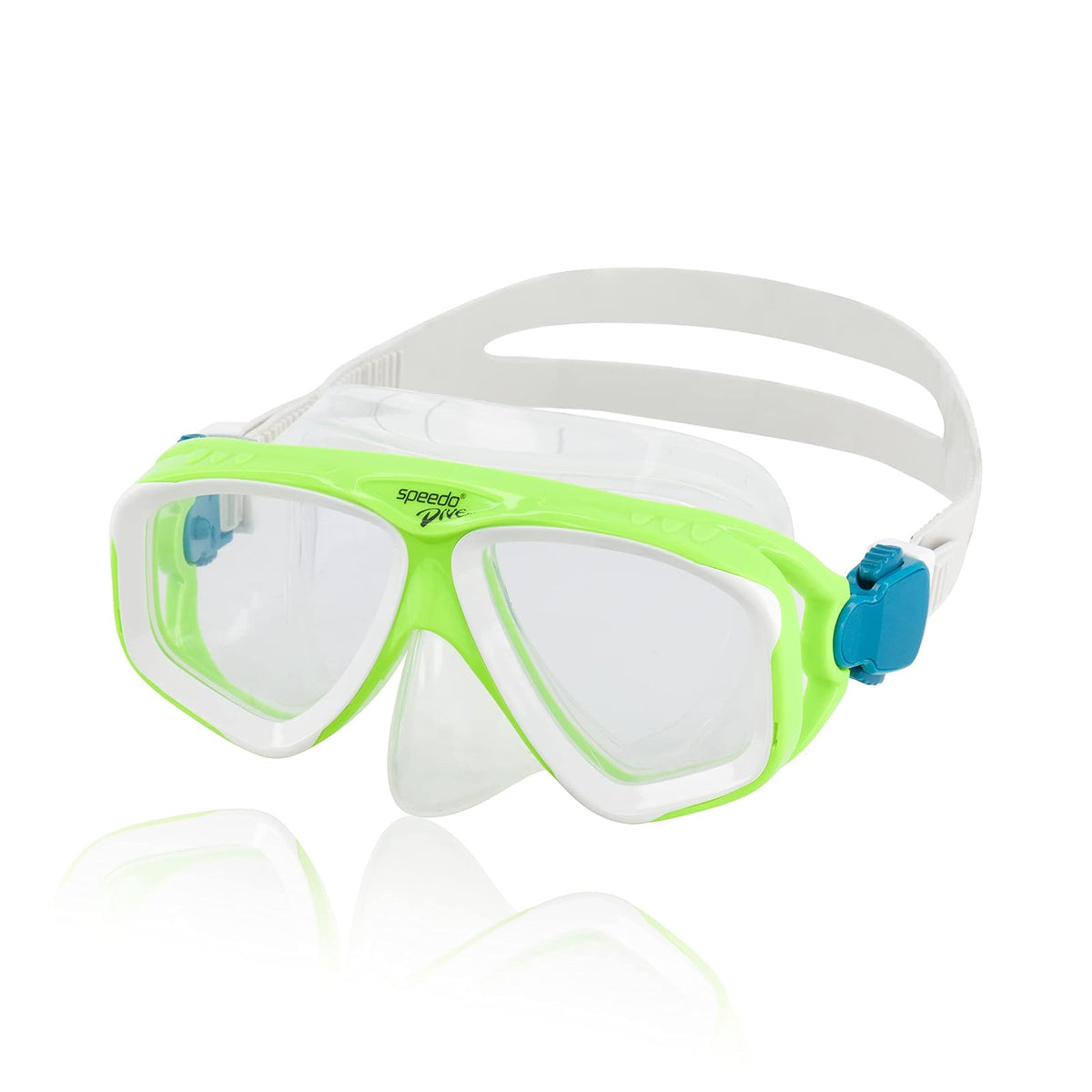 Speedo Unisex-Child Swim Snorkel Dive Mask Anti-Fog with Nose Cover Adventure Series