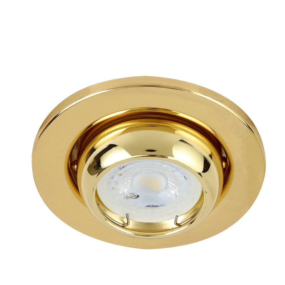 Tecnolite Lámpara para Empotrar, color Latonado YD-345/O