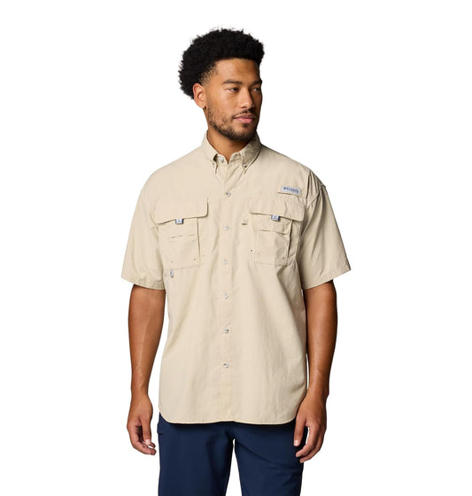 Columbia - PFG Bahama II Camisa de Pesca de Manga Corta para Hombre con FPU 30 - M - Fósil