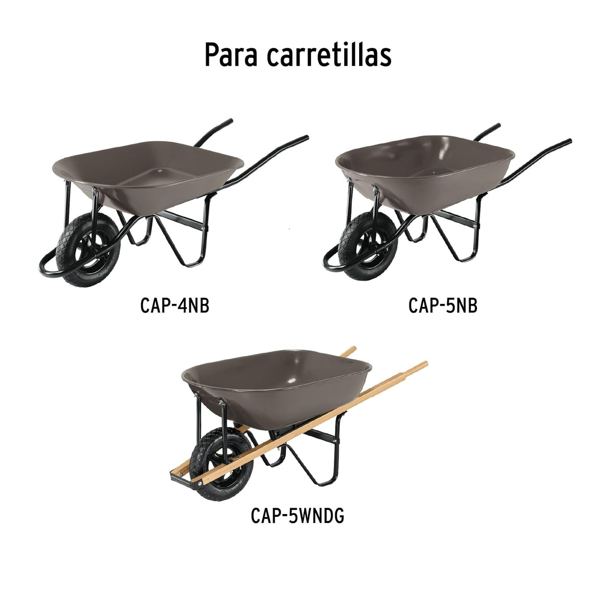 Pretul RN-P, Llanta reforzada, 14"con rin, eje, baleros p/carretilla, Pretul