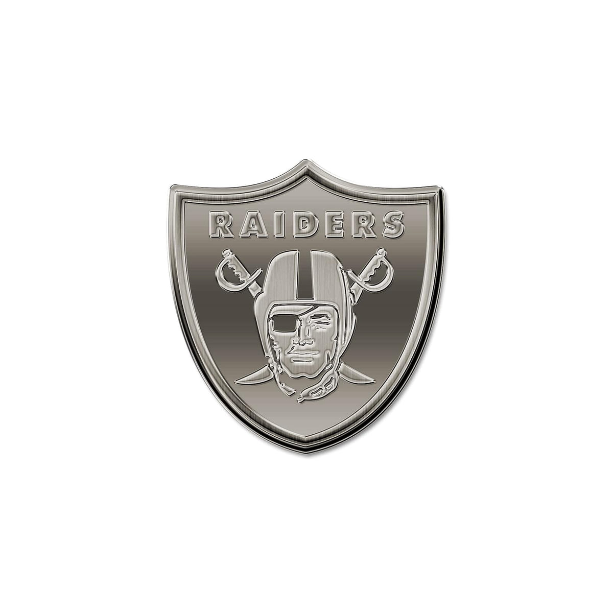 Rico Industries Emblema de Auto Metálico, Licencia Oficial NFL - Raiders de Las Vegas
