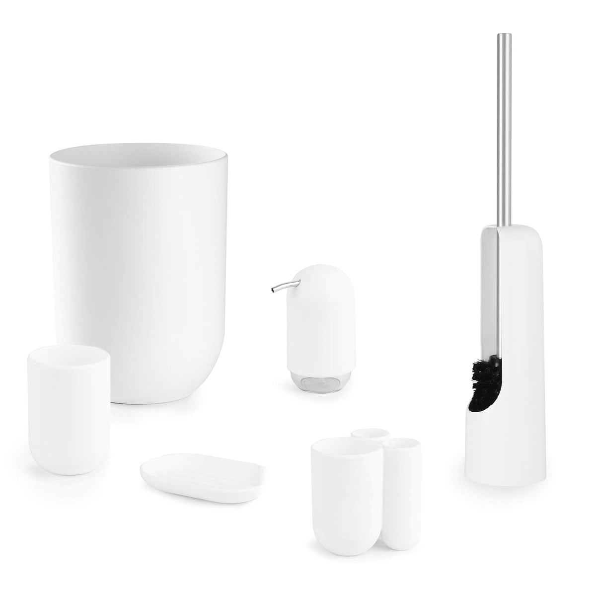 Umbra Touch Sujetador para Cepillo de Dientes, Blanco White