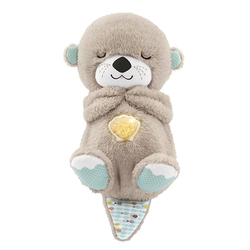 Fisher-Price Peluche Nutria Hora de Dormir con Sonido Movimiento y Luz para Recién Nacidos