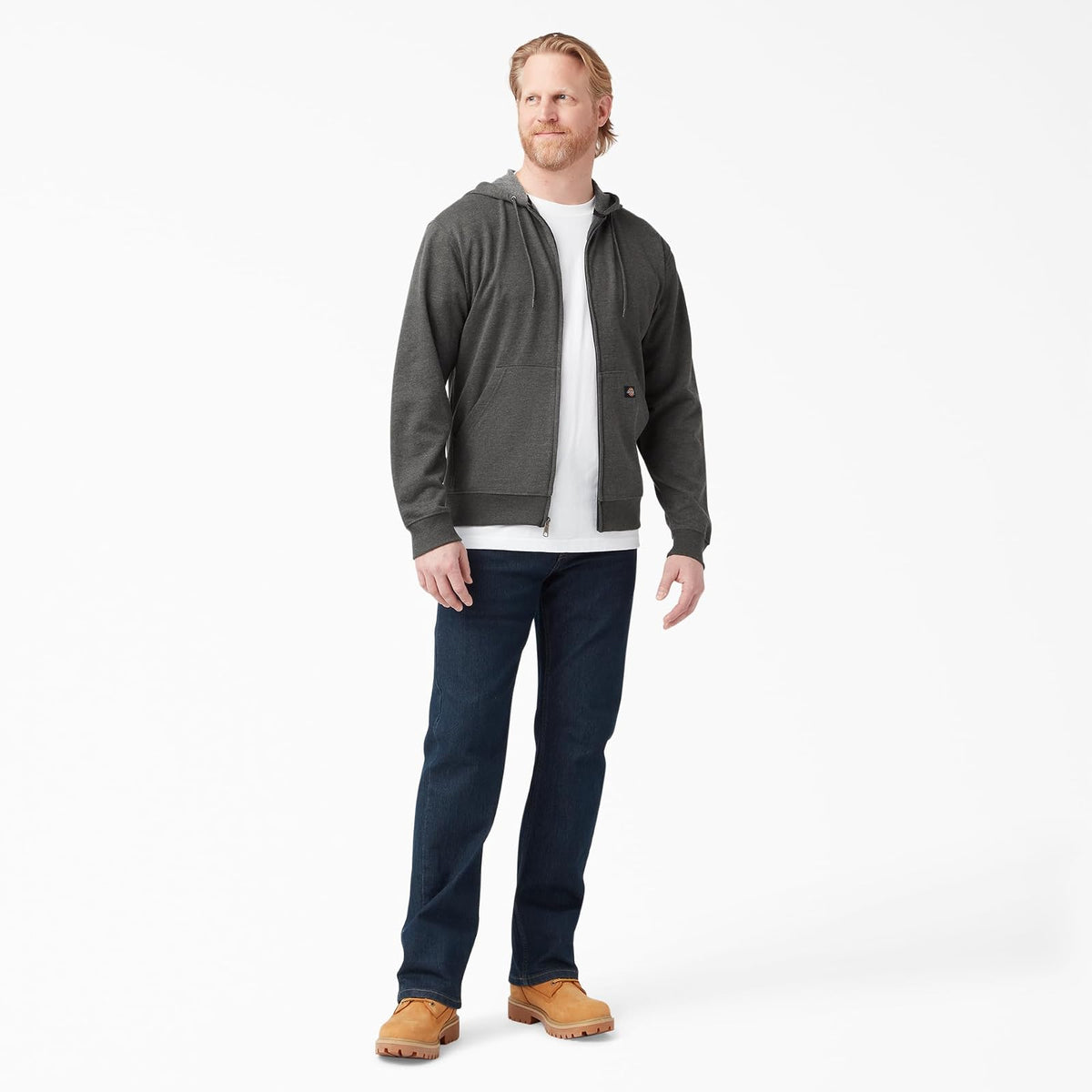 Dickies - Sudadera con Capucha y Cierre para Hombre Negro Talla Regular Otoño-Invierno