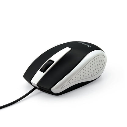 Verbatim Mouse óptico con Cable para computadora portátil – Blanco