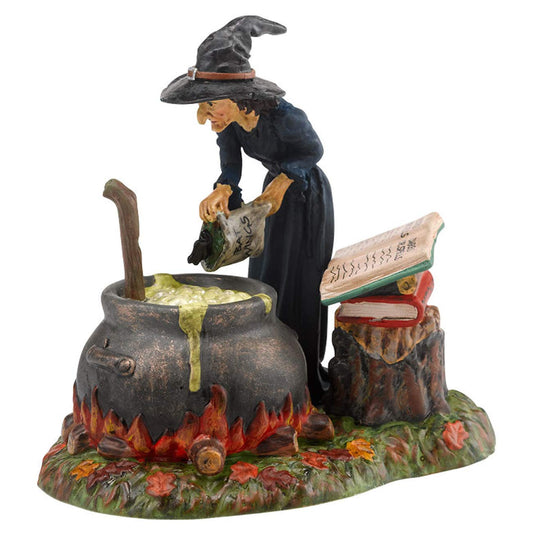 Department 56 Snow Village - Figura de Bruja Hueca de Fuego y caldero, 3.43 Pulgadas, Multicolor