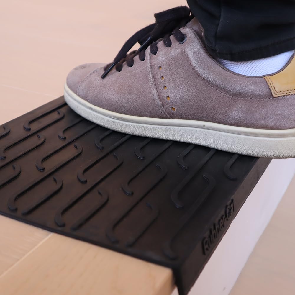 Rubber-Cal "Chelsea" Alfombrillas de goma para escaleras – 9.75 x 29.15 pulgadas, paquete de 6