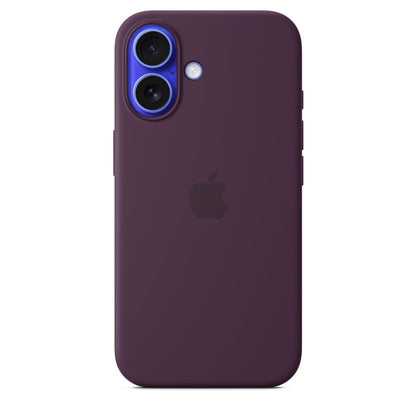 Apple Funda de Silicón con MagSafe para iPhone 16 - Verde Lago - Silicon - Ciruela