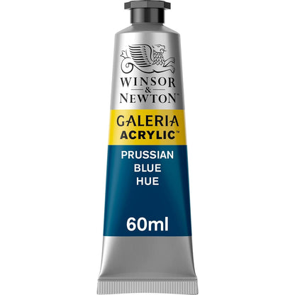 Winsor & Newton Galeria Pintura Acrílica, Tubo de 60 ml - Azul (Prussian Blue Hue 541) - Tubo de 60 ml
