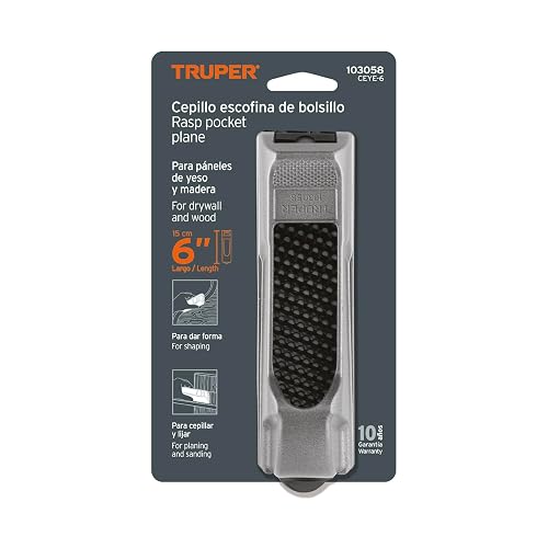 Truper CEYE-6, Cepillo escofina para muros de yeso 6"
